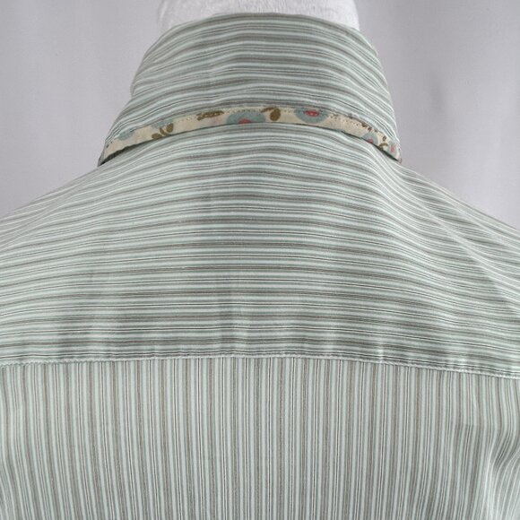 Max Mara country boho chic western blouse - silk made in Italy women's small S - Picture 7 of 11